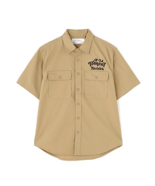 AVIREX（アヴィレックス）の「《WEB&DEPOT限定》TWILL TOMCAT SHIRT / ツイル トムキャット 半袖シャツ / AVIREX / アヴィレックス（シャツ/ブラウス・メンズ・ネイビー/カーキ・MEDIUM/LARGE/X-LARGE/XX-LARGE）」の10枚目の写真