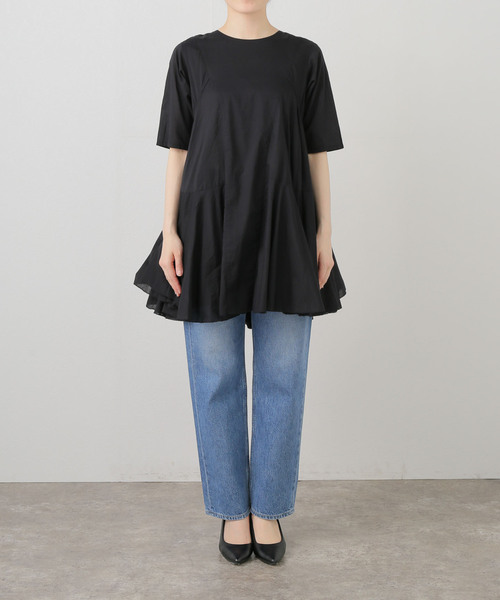 La TOTALITE(ラトータリテ)の「《WEB限定》【洗える】AAYUSHI / アユーシ ワンピース(ワンピース・レディース・ホワイト/ブラック・FREE)」の4枚目の写真