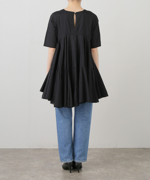 La TOTALITE(ラトータリテ)の「《WEB限定》【洗える】AAYUSHI / アユーシ ワンピース(ワンピース・レディース・ホワイト/ブラック・FREE)」の6枚目の写真