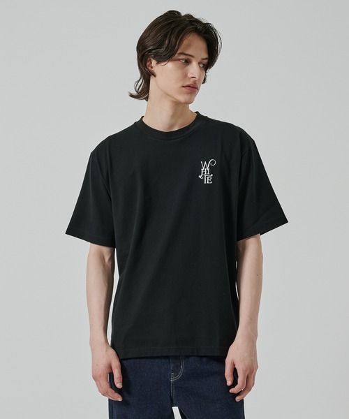 WHITE MOUNTAINEERING（ホワイトマウンテニアリング）の「WM LOGO EMBROIDERY T-SHIRT（Tシャツ/カットソー・メンズ・ホワイト/ブラック・1/2/0）」の2枚目の写真