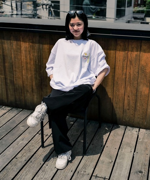 （What it isNt）ART BY MARKGONZALES（ワットイットイズント）の「【What it isNt / ワットイットイズント】SAKIYAMA コラボ プリントTシャツ（Tシャツ/カットソー・メンズ・ブルー/ブラック/ホワイト・X-LARGE/LARGE/MEDIUM）」の4枚目の写真