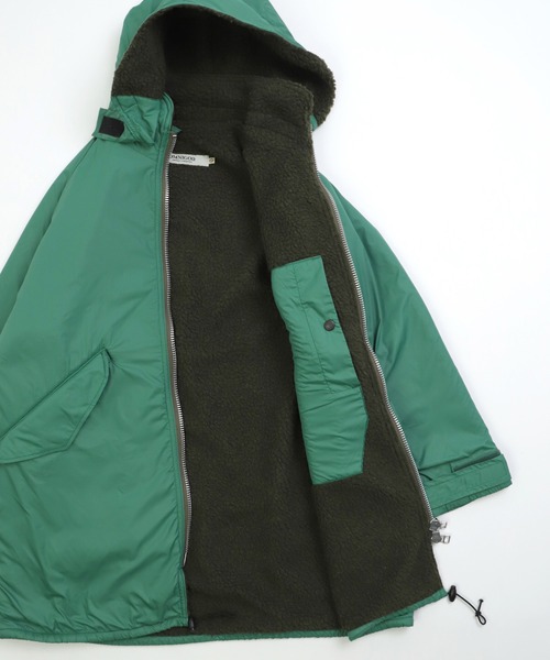 OMNIGOD（オムニゴッド）の「[OMNIGOD womens / オムニゴッド] クリーミーライト フードデットコート（モッズコート・レディース・ベージュ/ブラック/グリーン・0）」の7枚目の写真