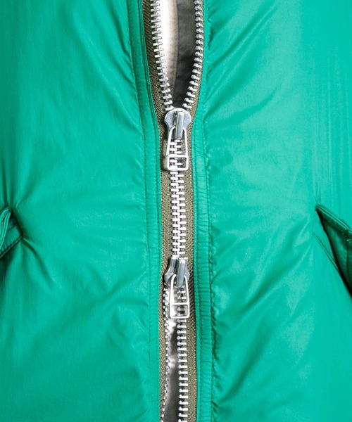 OMNIGOD（オムニゴッド）の「[OMNIGOD womens / オムニゴッド] クリーミーライト フードデットコート（モッズコート・レディース・ベージュ/ブラック/グリーン・0）」の18枚目の写真