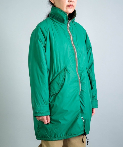 OMNIGOD（オムニゴッド）の「[OMNIGOD womens / オムニゴッド] クリーミーライト フードデットコート（モッズコート・レディース・ベージュ/ブラック/グリーン・0）」の12枚目の写真