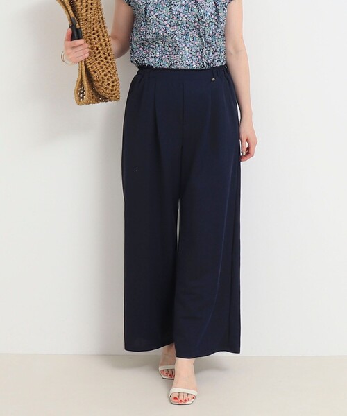 MICO COULIER(ミコクリエ)の「エステルカノコパンツ(その他パンツ・レディース・ネイビー/チャコールグレー・38/36)」の2枚目の写真