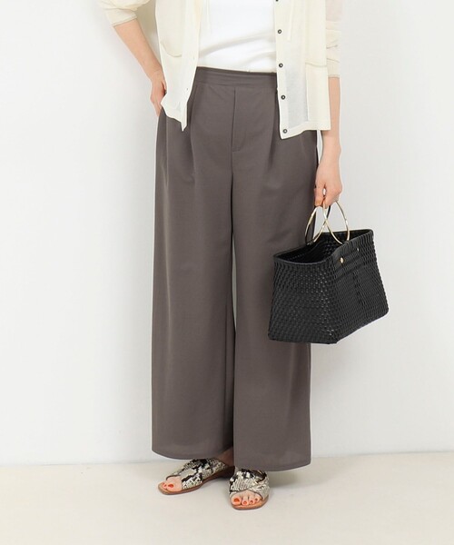 MICO COULIER(ミコクリエ)の「エステルカノコパンツ(その他パンツ・レディース・ネイビー/チャコールグレー・38/36)」の1枚目の写真