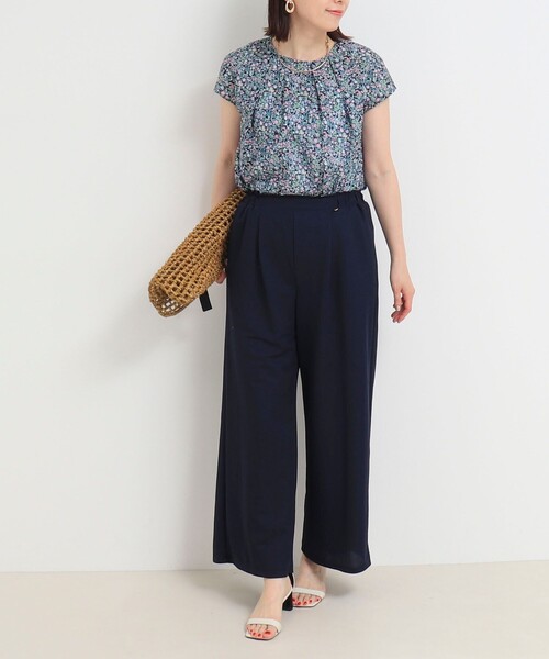 MICO COULIER(ミコクリエ)の「エステルカノコパンツ(その他パンツ・レディース・ネイビー/チャコールグレー・38/36)」の3枚目の写真