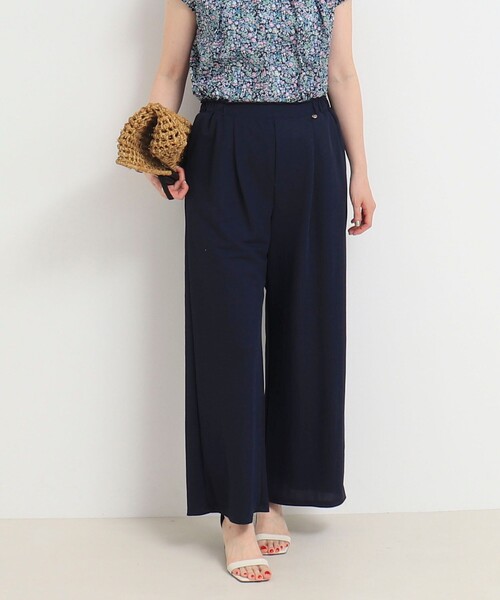 MICO COULIER(ミコクリエ)の「エステルカノコパンツ(その他パンツ・レディース・ネイビー/チャコールグレー・38/36)」の4枚目の写真