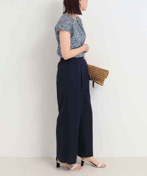 MICO COULIER(ミコクリエ)の「エステルカノコパンツ(その他パンツ・レディース・ネイビー/チャコールグレー・38/36)」の5枚目の写真