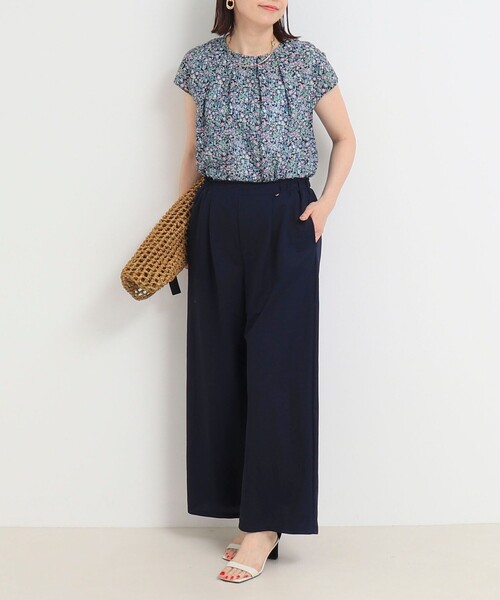 MICO COULIER(ミコクリエ)の「エステルカノコパンツ(その他パンツ・レディース・ネイビー/チャコールグレー・38/36)」の10枚目の写真