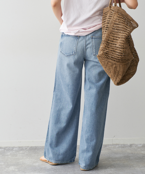 Spick & Span(スピックアンドスパン)の「upper hights/アッパーハイツ THE LAUREN(デニムパンツ・レディース・サックスブルー・22/23/24)」の6枚目の写真