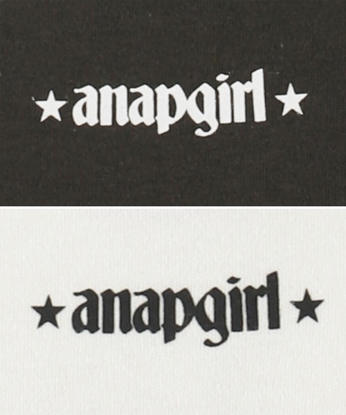 ANAP GiRL(アナップガール)の「ハトメ ポイント ロゴ プリント ミニ Tシャツ トップス【キッズお揃い】(Tシャツ/カットソー・キッズ・ライトグレー/スミクロ・M/S/XS)」の14枚目の写真