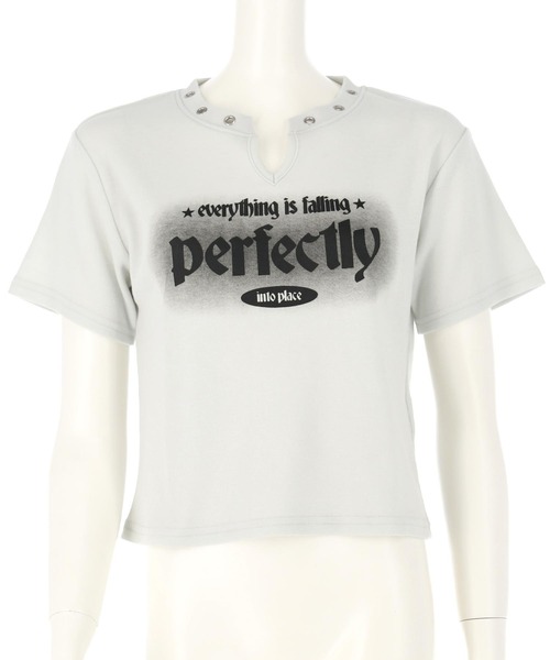 ANAP GiRL(アナップガール)の「ハトメ ポイント ロゴ プリント ミニ Tシャツ トップス【キッズお揃い】(Tシャツ/カットソー・キッズ・ライトグレー/スミクロ・M/S/XS)」の16枚目の写真