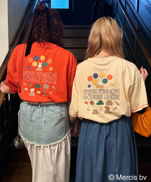miffy 70th】DOUBLE NAME ショート丈ポケットTEE/ミッフィー