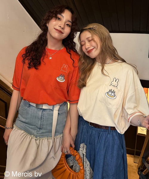 miffy 70th】ショート丈ポケットTEE（Tシャツ/カットソー）｜DOUBLE