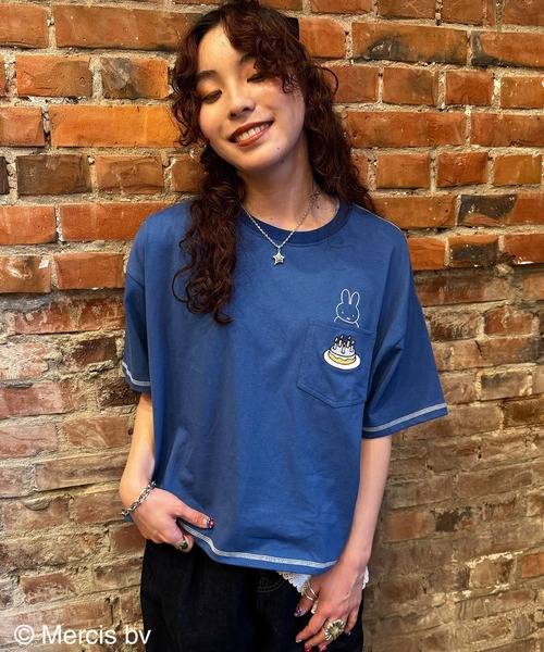 miffy 70th】ショート丈ポケットTEE（Tシャツ/カットソー）｜DOUBLE