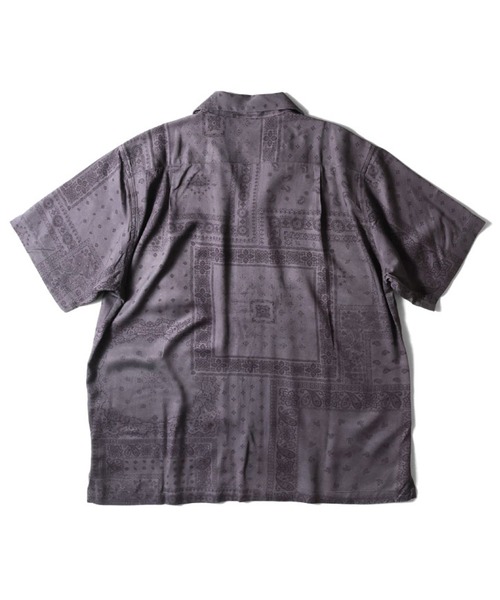 HOUSTON(ヒューストン)の「HOUSTON アロハシャツ(BANDANA)(シャツ/ブラウス・メンズ・チャコールグレー/ナチュラル/ブラック/ネイビー/ミント/ゴールド・X-LARGE/XX-LARGE/MEDIUM/LARGE)」の7枚目の写真