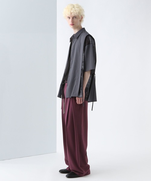 HARE（ハレ）の「【YUMA TAKAHASHI×HARE SET UP対応】ムスビレイヤードシャツ(HARE)（シャツ/ブラウス・メンズ・グレー系その他/ブラック系その他・FREE）」の6枚目の写真