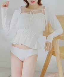 CHICO 水着 上下セット　ホワイト✖️ブラウン CHICO 水着 上下セット ホワイト✖️ブラウン Chico（チコ