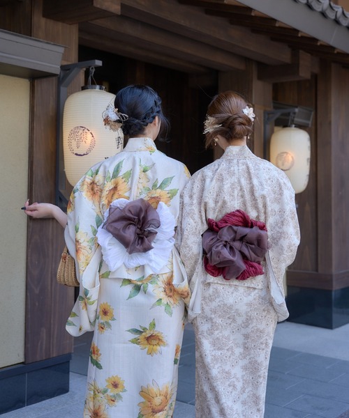 2way yukata set / 2way浴衣セット SOUBIEN 【レンタル】浴衣 セット レンタル レディース