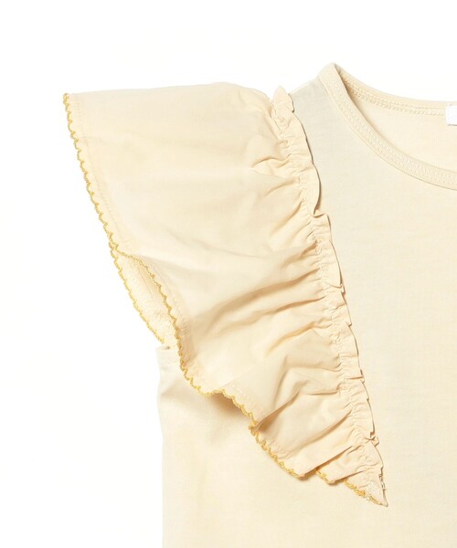 B:MING by BEAMS（ビーミングバイビームス）の「布帛 フリル袖 プルオーバー 2025SS（100～140cm）（Tシャツ/カットソー・キッズ・ブルー/ホワイト系その他5・110/120/130/100/140）」の14枚目の写真