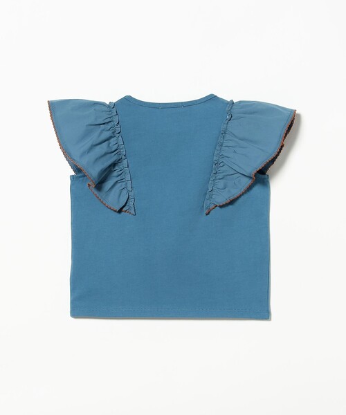 B:MING by BEAMS（ビーミングバイビームス）の「布帛 フリル袖 プルオーバー 2025SS（100～140cm）（Tシャツ/カットソー・キッズ・ブルー/ホワイト系その他5・110/120/130/100/140）」の18枚目の写真