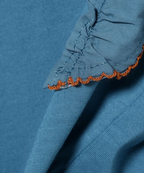 B:MING by BEAMS（ビーミングバイビームス）の「布帛 フリル袖 プルオーバー 2025SS（100～140cm）（Tシャツ/カットソー・キッズ・ブルー/ホワイト系その他5・110/120/130/100/140）」の19枚目の写真