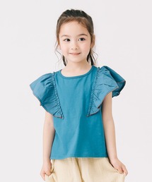B:MING by BEAMS（ビーミングバイビームス）の「布帛 フリル袖 プルオーバー 2025SS（100～140cm）（Tシャツ/カットソー・キッズ）」