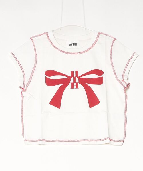 Tシャツ・カットソー [0milewear] Ribbon T-Shirt ribbon tee（Tシャツ/カットソー）｜HTH（エイチティーエイチ