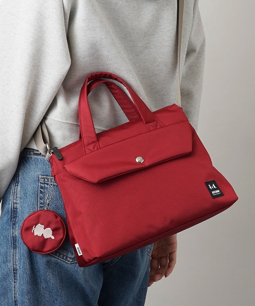 MOOMIN(ムーミン)の「【MOOMIN】(ムーミン) 2WAYショルダーバッグ ハンドバッグ RMNK-06(ショルダーバッグ・レディース・レッド/ベージュ/ブラック/グリーン・ONE SIZE)」の4枚目の写真