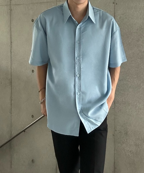 Otte(オッテ)の「シンプルシフォンサマーシャツ(シャツ/ブラウス・メンズ・ブラック/ホワイト/ブルー/ダークグリーン・MEDIUM/LARGE/SMALL)」の11枚目の写真