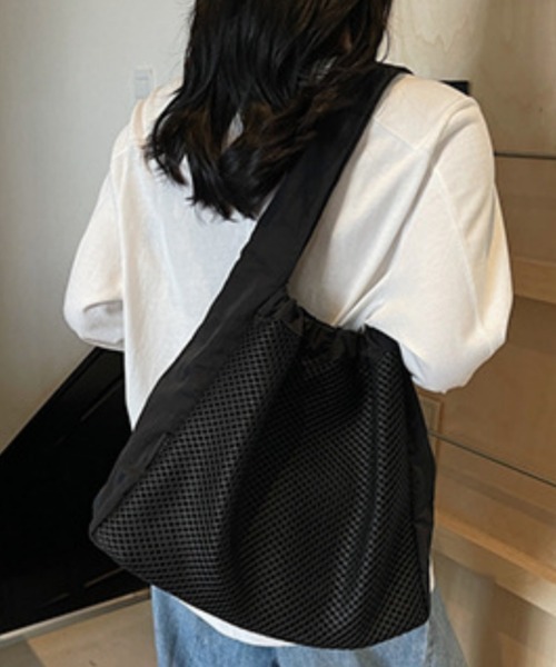 Ritzy(リッツィー)の「切り替えメッシュインナーバック付きトートバック(トートバッグ・レディース・ホワイト/レッド/ブラック/ベージュ・FREE)」の12枚目の写真