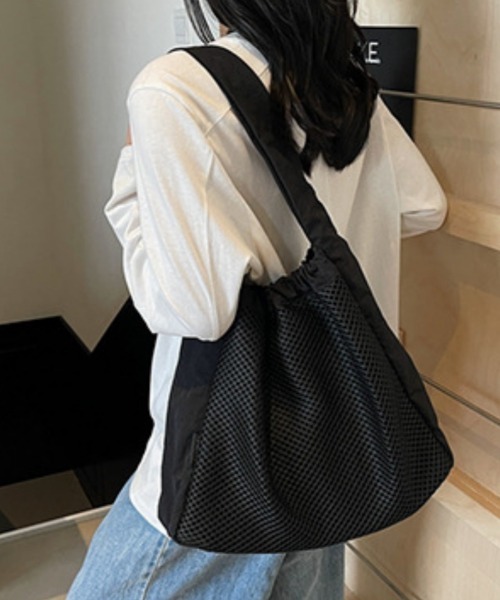 Ritzy(リッツィー)の「切り替えメッシュインナーバック付きトートバック(トートバッグ・レディース・ホワイト/レッド/ブラック/ベージュ・FREE)」の11枚目の写真