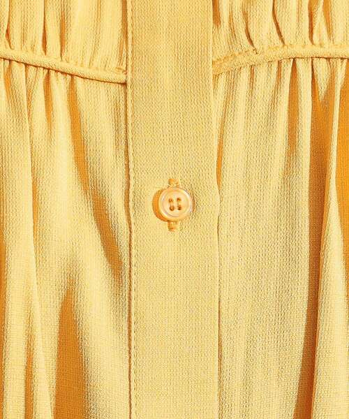 DRESKIP（ドレスキップ）の「【洗える/S-LL】一枚で着映え ティアード風 ギャザーブラウス（シャツ/ブラウス・レディース・ライトベージュ/イエロー/オレンジ/ブラック・04/03/02/01）」の16枚目の写真