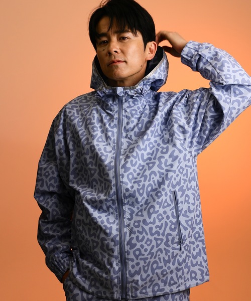 IRISHMAN(アイリッシュマン)の「【REFLECT】signature logo full zip hoodie / 光る防水フルジップフーディ(UNISEX)(パーカー・メンズ・グリーン/ホワイト/ブルー・M/XL/L/S)」の8枚目の写真