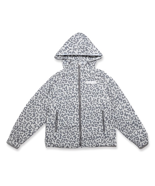 REFLECT】signature logo full zip hoodie / 光る防水フルジップ