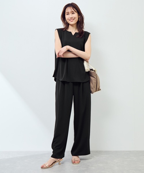 BLK/S/肩タックブラウス BLK/S/肩タックブラウス ショルダータックブラウス