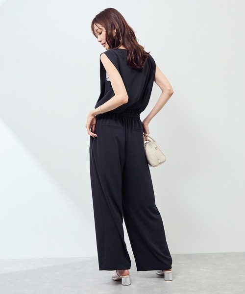 セール】ジョーゼット肩タックブラウス/セットアップ対応（シャツ