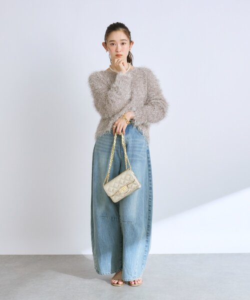 ニット セーター 「最強モテニット」フェザーヤーンラメニット レディース La boutique BonBon（ラブティックボンボン）の「【最強