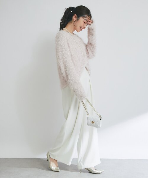 最強モテニット】フェザーヤーンラメニット（ニット/セーター）｜La