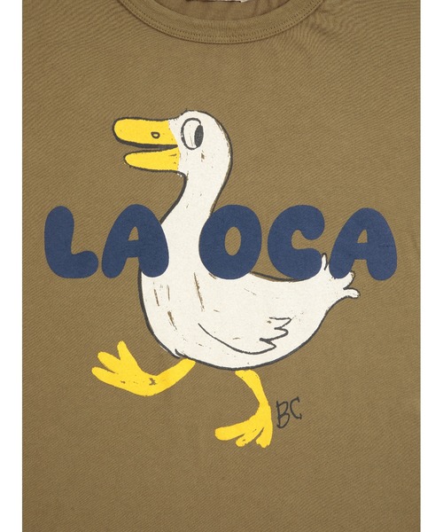 BOBO CHOSES（ボボショーズ）の「La Oca T-shirt（Tシャツ/カットソー・キッズ・カーキ・6-7YEAR/4-5YEAR/2-3YEAR/12-13y/10-11y/8-9y）」の4枚目の写真