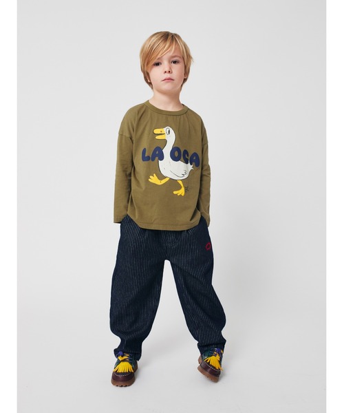 BOBO CHOSES（ボボショーズ）の「La Oca T-shirt（Tシャツ/カットソー・キッズ・カーキ・6-7YEAR/4-5YEAR/2-3YEAR/12-13y/10-11y/8-9y）」の5枚目の写真