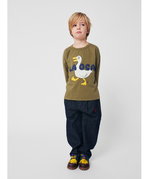 BOBO CHOSES（ボボショーズ）の「La Oca T-shirt（Tシャツ/カットソー・キッズ・カーキ・6-7YEAR/4-5YEAR/2-3YEAR/12-13y/10-11y/8-9y）」の6枚目の写真