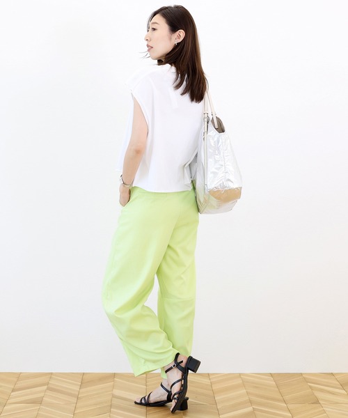 Aletta vita(アレッタビータ)の「エステルツイルカーブパンツ(その他パンツ・レディース・イエロー/ブラウン/グレイッシュベージュ・M)」の15枚目の写真