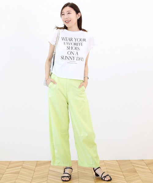Aletta vita(アレッタビータ)の「エステルツイルカーブパンツ(その他パンツ・レディース・イエロー/ブラウン/グレイッシュベージュ・M)」の13枚目の写真