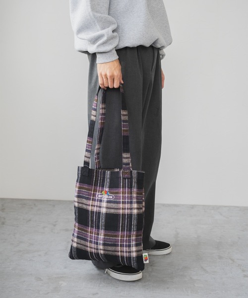 【特価】Felisi checkered pattern tote bag セール】FTL TARTAN CHECK TOTE BAG トートバッグ / チェック / A4