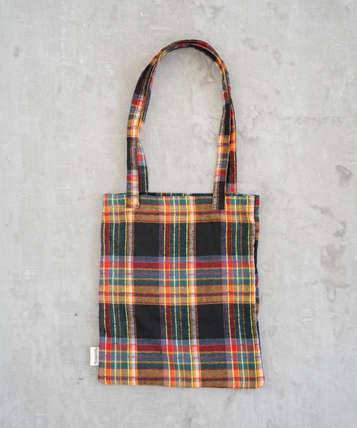 【特価】Felisi checkered pattern tote bag セール】FTL TARTAN CHECK TOTE BAG トートバッグ / チェック / A4