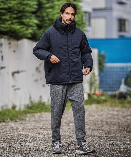 mj10943-ターンバックハイネックミリタリー中綿ジャケット（ミリタリー