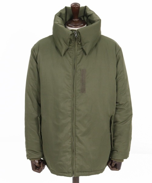 mj10943-ターンバックハイネックミリタリー中綿ジャケット（ミリタリー