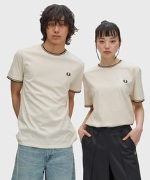 FRED PERRY(�t���b�h�y���[)��Twin Tipped T-Shirt�^�e�B�b�v���C���s�V���c(T�V���c/�J�b�g�\�[)